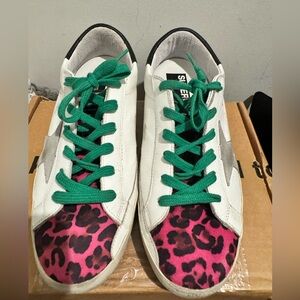 Golden Goose SuperStar Leopard Print Sneaker